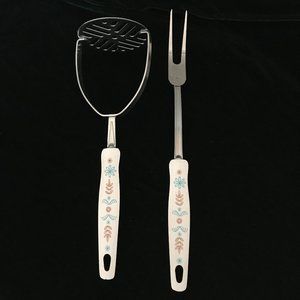 VTG Ekco Masher & Meat Fork